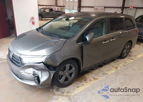 2022 Honda Odyssey Ex из США, поврежденный, VIN 5FNRL6H52NB029946